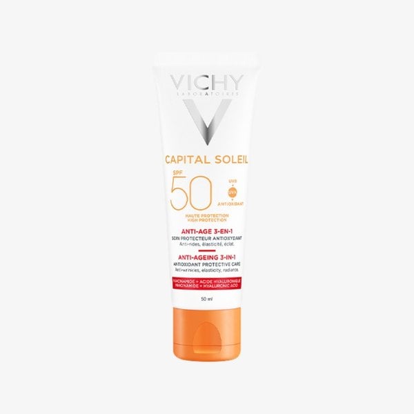 Kem chống nắng ngăn ngừa lão hóa CAPITAL SOLEIL - 3-IN-1 ANTI-AGING