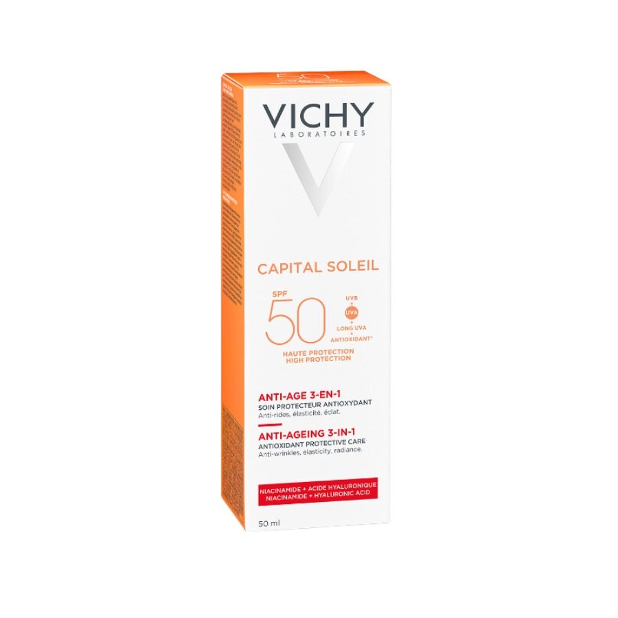 Kem chống nắng ngừa lão hóa Vichy CAPITAL SOLEIL - 3-IN-1 ANTI-AGING