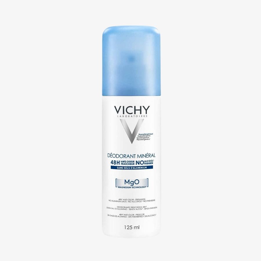 Xịt Khử Mùi Khô Thoáng Vichy DEODORANT MINERAL 48 Hour Anti Odor