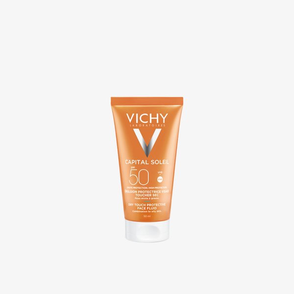 KEM CHỐNG NẮNG DA MẶT KHÔNG GÂY NHỜN RÍT CAPITAL SOLEIL DRY TOUCH FACE FLUID SPF50+