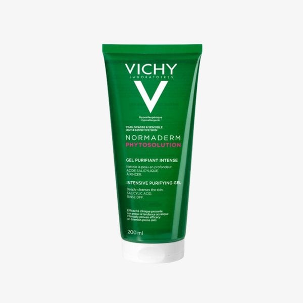 Gel Rửa Mặt Cho Da Dầu Mụn Vichy Normaderm - Phytosolution Gel Purifiant Intense
