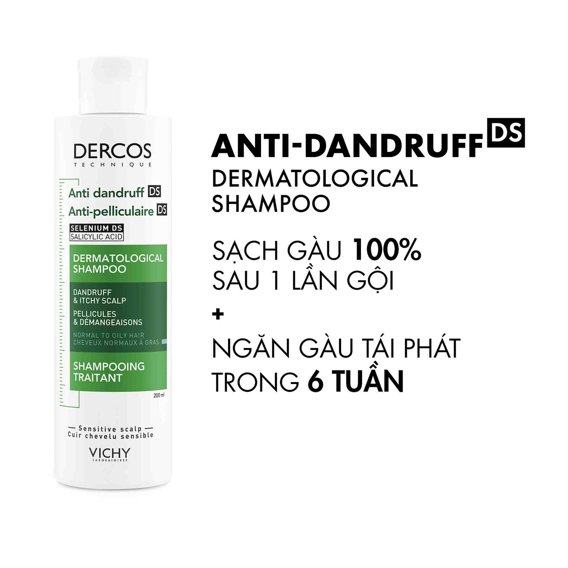 Hiệu quả sản phẩm Vichy Dercos Anti Dandruff