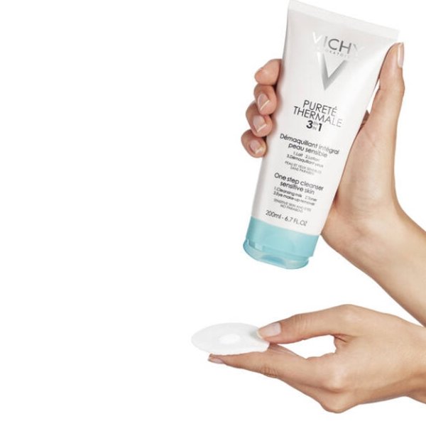 SỮA RỬA MẶT TẨY TRANG BA TÁC DỤNG CHO DA NHẠY CẢM VICHY PURETÉ THERMALE